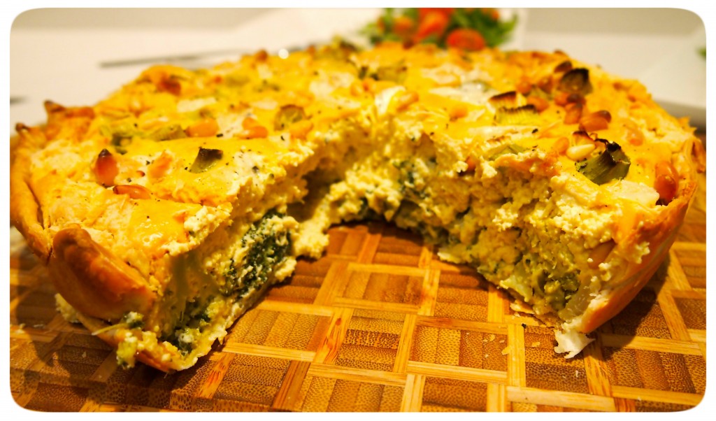 Broccoli & Pine Nut Quiche Vegan Sparkles with Rebecca Weller