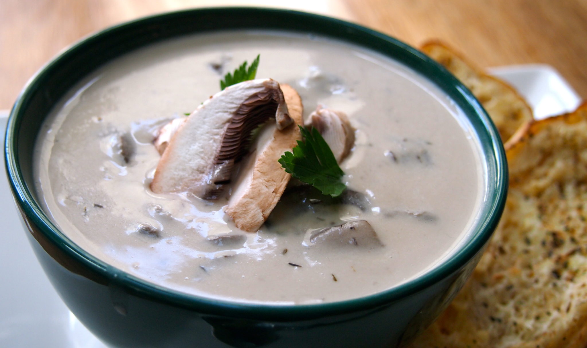 Cashew Cream of Mushroom Soup.