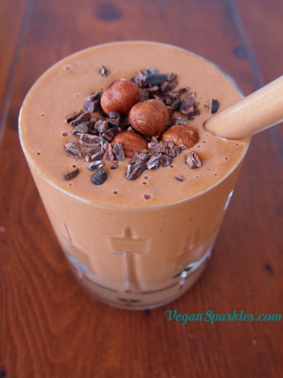 Choc Hazelnut 'Nutella' Smoothie - Vegan Sparkles with Rebecca Weller