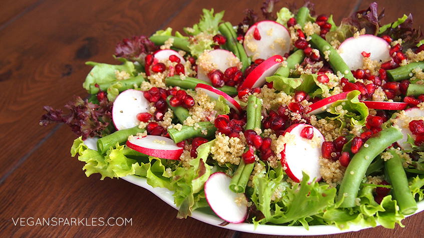 Quinoa, Pomegranate & Radish Salad